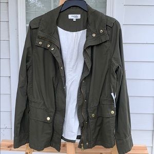 Charlotte Russe olive green utility cargo jacket